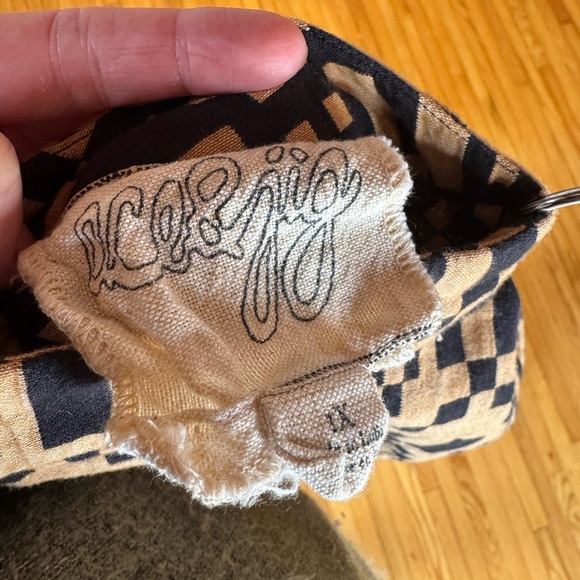 Ace & Jig Black and Tan Geometric Midi Dress - Picture 5 of 7